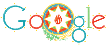Google Doodle Azerbaijan Independence Day 2013