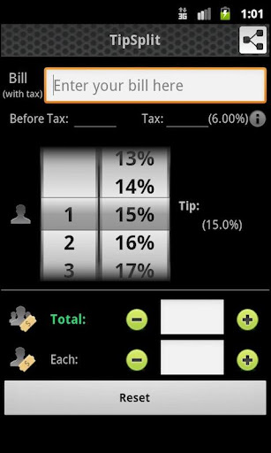 TipSplit Calculator