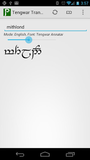 Tengwar Transcriber