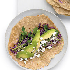 Avocado, Feta, and Cabbage Wrap