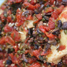 Chicken Thighs With Tomatoes, Olives and Capers