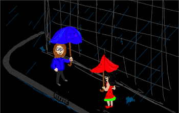 The Blue Umbrella Fanart