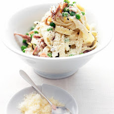 Pasta with Prosciutto and Peas