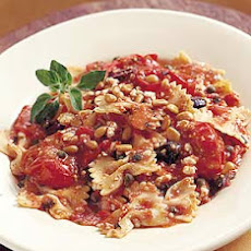 Pasta with Kalamata Olives and Roasted Cherry Tomato Sauce