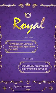 How to download GO SMS PRO ROYAL THEME EX 1.0 unlimited apk for pc
