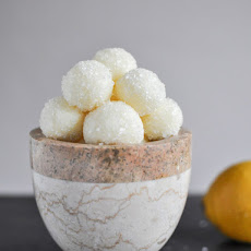 Sparkly White Chocolate Lemon Truffles