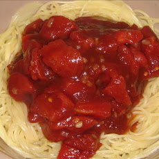 Bruschetta Strozzapreti (Curly Pasta)