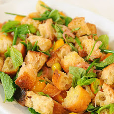 Herb Panzanella with Tomatoes and Husk Cherries