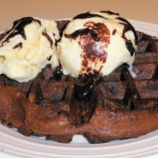 Sourdough Chocolate Malt Dessert Waffles