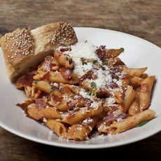 Penne a la Vodka with Crispy Prosciutto