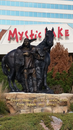 Native/Horse Statue