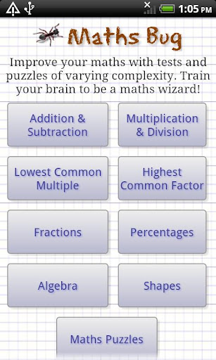 Maths Bug mental maths games