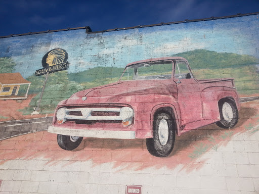 Pickup And Indian Mural