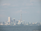 View of CN Tower from Colonel Samuel Smith Park, Toronto, Ontario