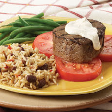Pan-grilled Beef With Cajun Cream Sauce