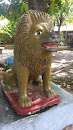 Brown Lion Statue