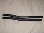 Another shot of the two left hand shafts closer together. The new shaft has a very noticeable difference in crank geometry.