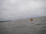 Doug paddling back into the harbor. keithwikle.com