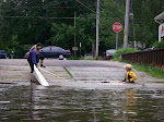 Doug and Lori getting ready to paddle at the Saugatuck boat launch in town. keithwikle.com