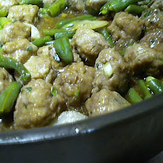 Asian Beans and Pork -The Meatball Version