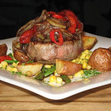Beef Steaks With Capsicum Relish