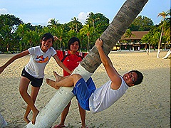 Me on tree with yy and quek