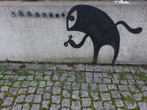 Street Art Tajemniczy Klucz