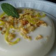 Honey Sage Panna Cotta With Toasted Pignoli