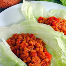 Lentil Sloppy Joe Lettuce Wraps