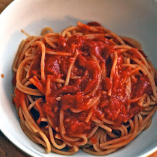 Dinner Tonight: Spaghetti with Ginger Tomato Sauce