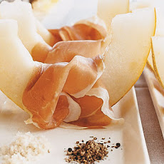 Melon with Prosciutto, Salt, and Pepper