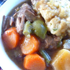 Wintry Beef Vegetable Stew With Fluffy Herb Dumplings
