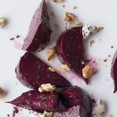 Roasted Beet Salad with Blue Cheese and Nuts
