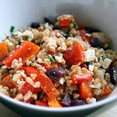 Farro and Roasted Pepper Salad
