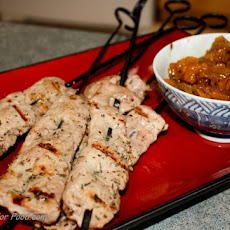 Mustard-Glazed Pork Skewers