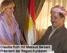 Claudia Roth Mesut barzani