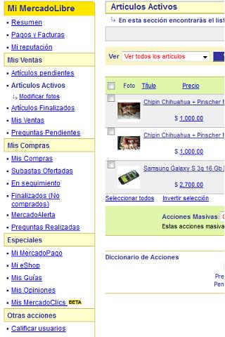 articulos activos mercadolibre