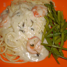 Shrimp Alfredo by Maggie