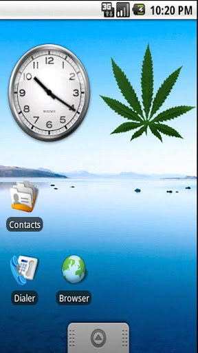 Cannabis Leaf Sticker Widget