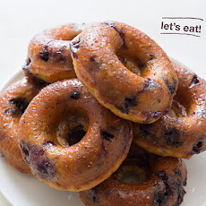 Baked Blueberry Doughnuts
