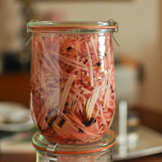 Shredded Kohlrabi Quick Pickle