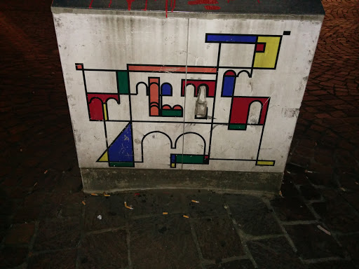 Porta Nigra ganz abstrakt - Street Art