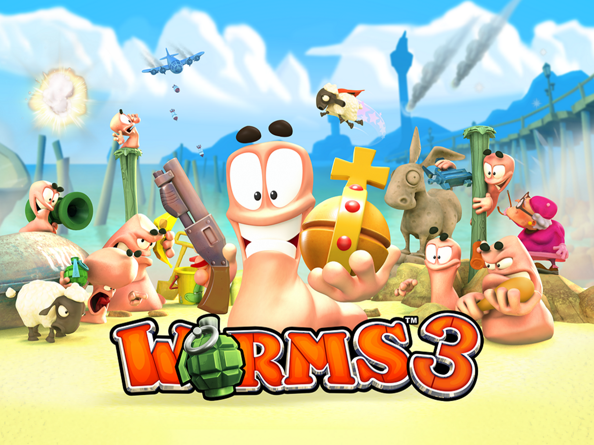 Android application Worms 3 screenshort