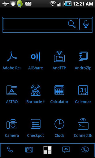 LightWorks Blue ADW Theme