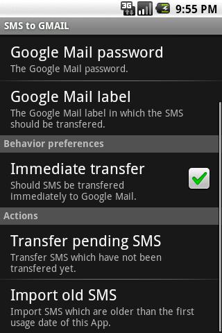 SMS to GMAIL