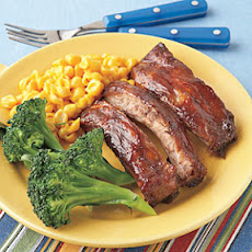 Molasses-and-Mustard-Glazed Ribs