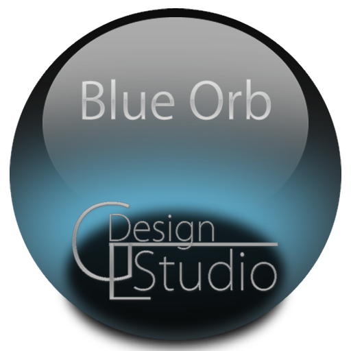 Blue Orbs Icon Background LOGO-APP點子