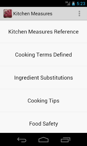 Kitchen Measures