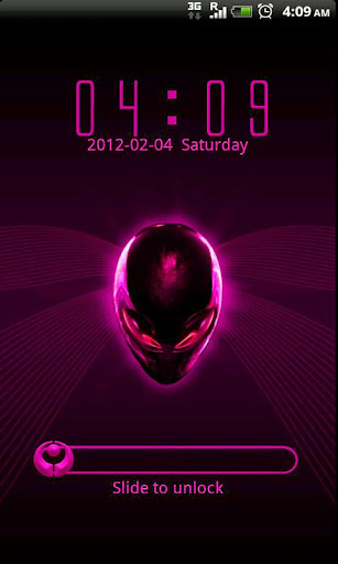 GO Locker Alien Pink theme