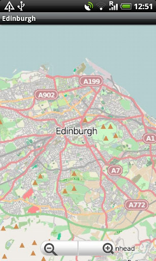 Edinburgh Street Map